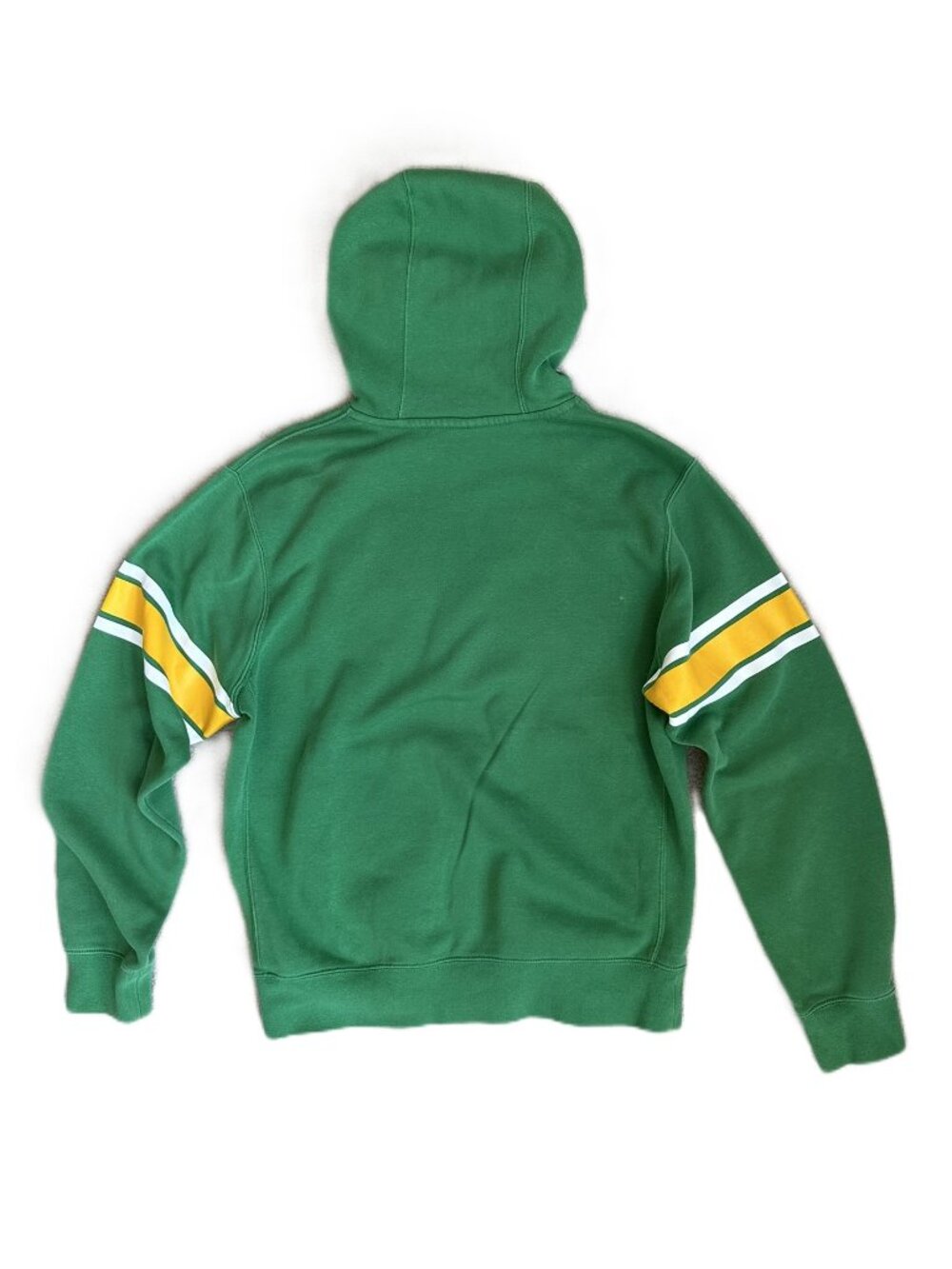 Nike Oregon Ducks Hoodie Pullover Puffy Logo Sweatshirt Green Yellow Men's Small - Picture 7 of 12